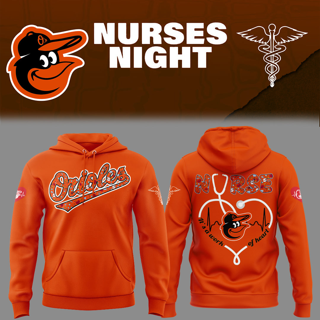 Baltimore Orioles NURSES NIGHT Limited Edition Hoodie - IW95