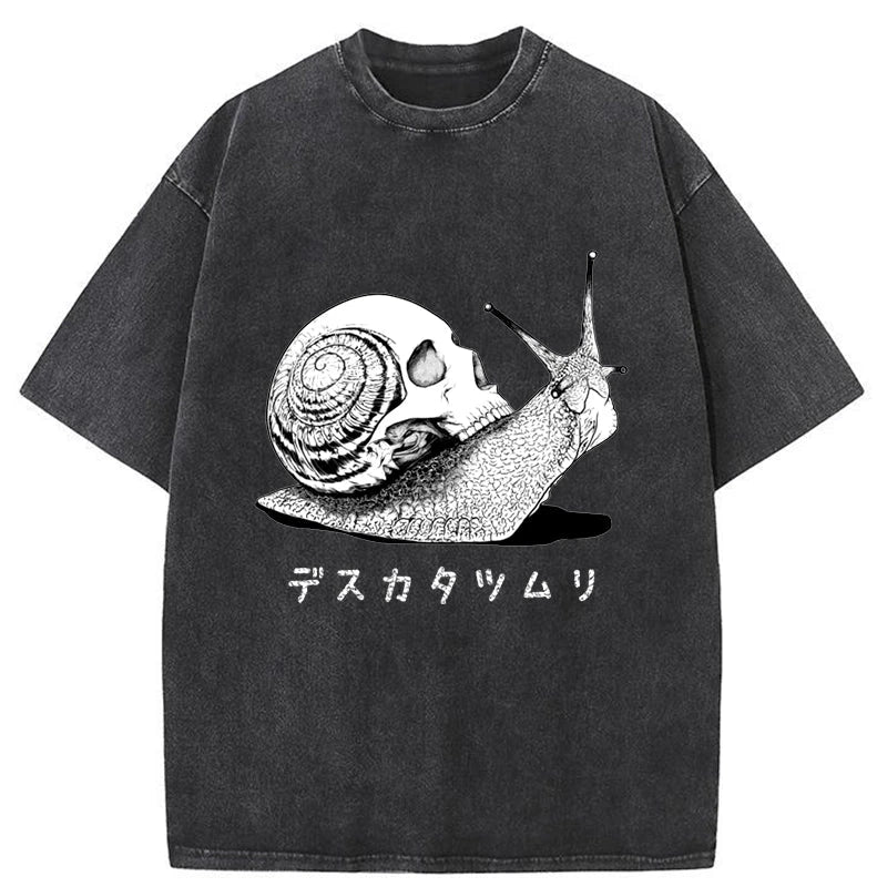 Tspinners Death Snail Manga Washed T-Shirt