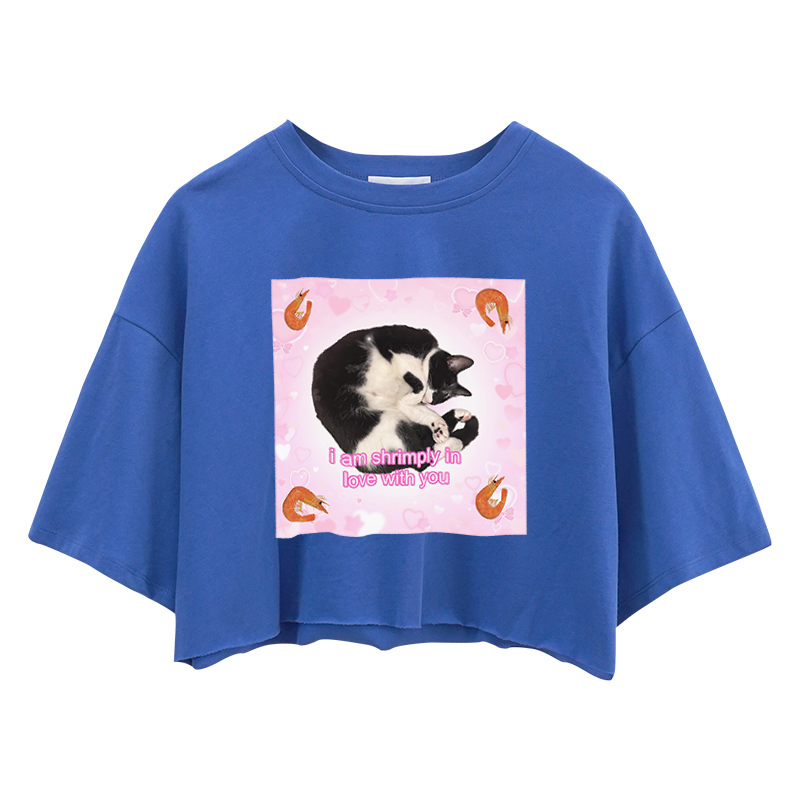 Tspinners I Am Shrimply in Love with You Crop Top