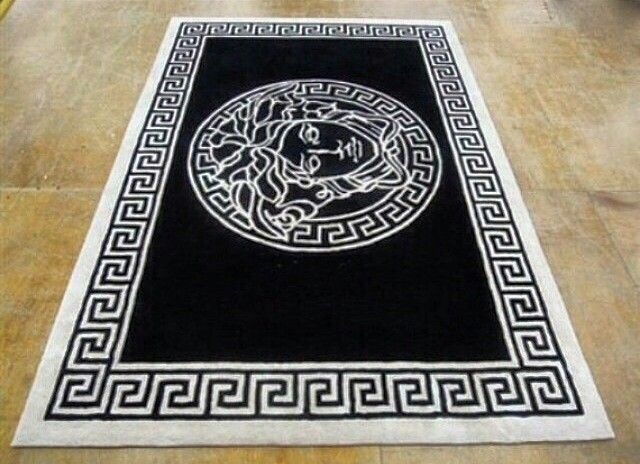 Versace Logo Area Luxury Living Room Rug Carpet V34 – LuxSteezy